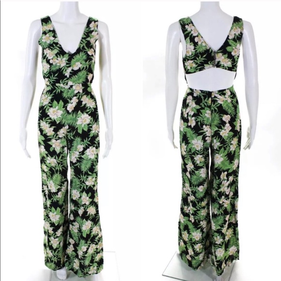 Reformation HP 🎉 Palm Print Jumpsuit - Picture 5 of 6
